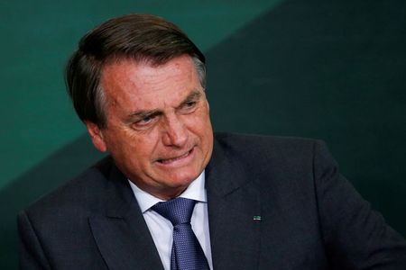 Presidente Jair Bolsonaro durante cerimônia no Palácio do Planalto