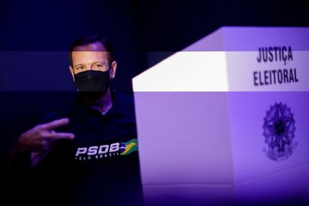 João Doria após votar nas prévias do PSDB em Brasília