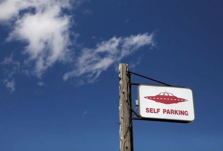 Placa de estacionamento para OVNIs em Nevada (EUA)
