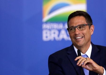 Presidente do Banco Central, Roberto Campos Neto, fala em cerimônia no Palácio do Planalto