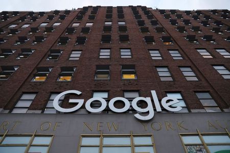 Logotipo do Google, em escritório em Nova York (EUA)