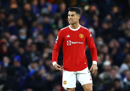 Cristiano Ronaldo durante partida do Manchester United contra o Chelsea pelo Campeonato Inglês