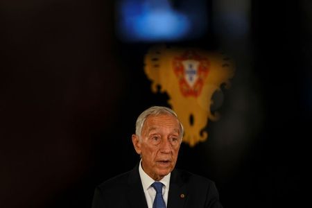 Presidente de Portugal, Marcelo Rebelo de Sousa, durante pronunciamento no Palácio de Belém, em Lisboa
