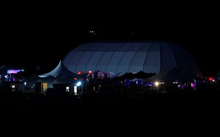 Local onde era realizado festival de música em Ballito, na África do Sul