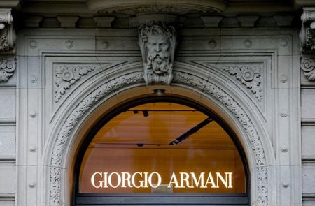 Logo da Giorgio Armani em Zurique, Suíça