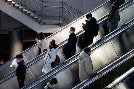 Estação de metrô em Seul, Coreia do Sul