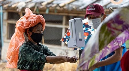 Campo de refugiados na Tailândia