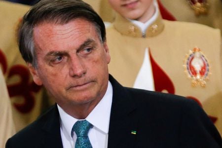 Presidente Jair Bolsonaro durante cerimônia no Palácio do Planalto