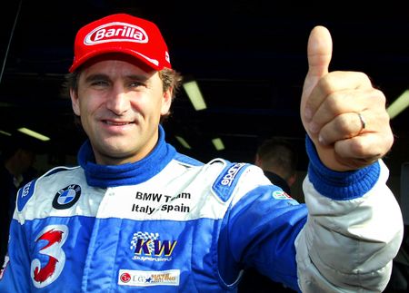 Alex Zanardi no circuito de Monza em 2003