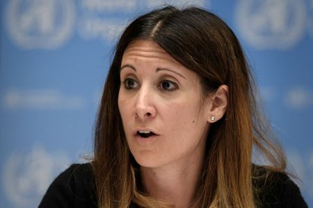 Chefe da área técnica da OMS para a Covid-19, Maria van Kerkhove, durante entrevista coletiva em Genebra
