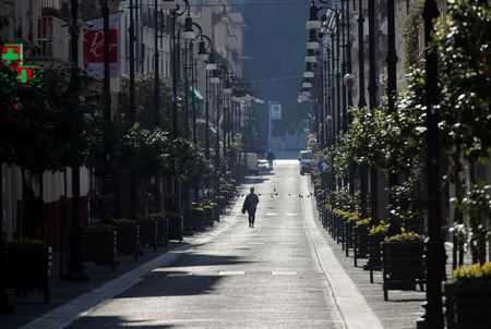Rua vazia em Sorrento, na Itália, durante pandemia Rua vazia em Sorrento, na Itália, durante pandemia