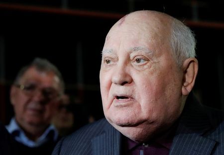 Ex-presidente soviético Mikhail Gorbachev em Moscou