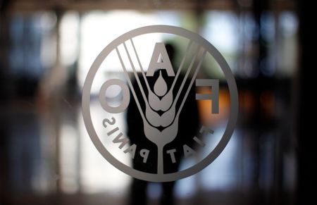 Logo da FAO fotografado em Roma, Itália Logo da FAO fotografado em Roma, Itália