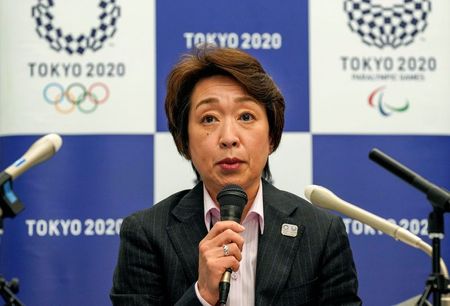 Presidente da Tóquio-2020, Seiko Hashimoto, durante entrevista coletiva em Tóquio Presidente da Tóquio-2020, Seiko Hashimoto, durante entrevista coletiva em Tóquio