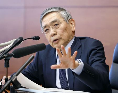 Presidente do banco central do Japão, Haruhiko Kuroda Presidente do banco central do Japão, Haruhiko Kuroda