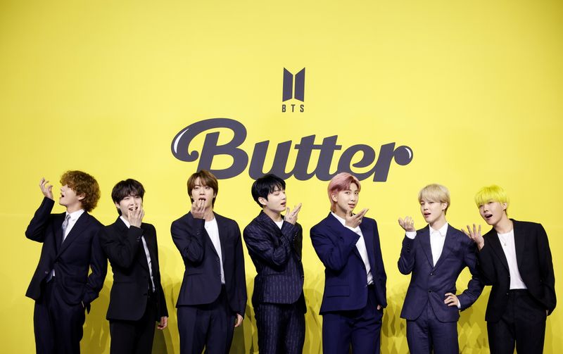 Banda de K-pop BTS retoma busca pelo Grammy com “Butter” Banda de K-pop BTS retoma busca pelo Grammy com “Butter”