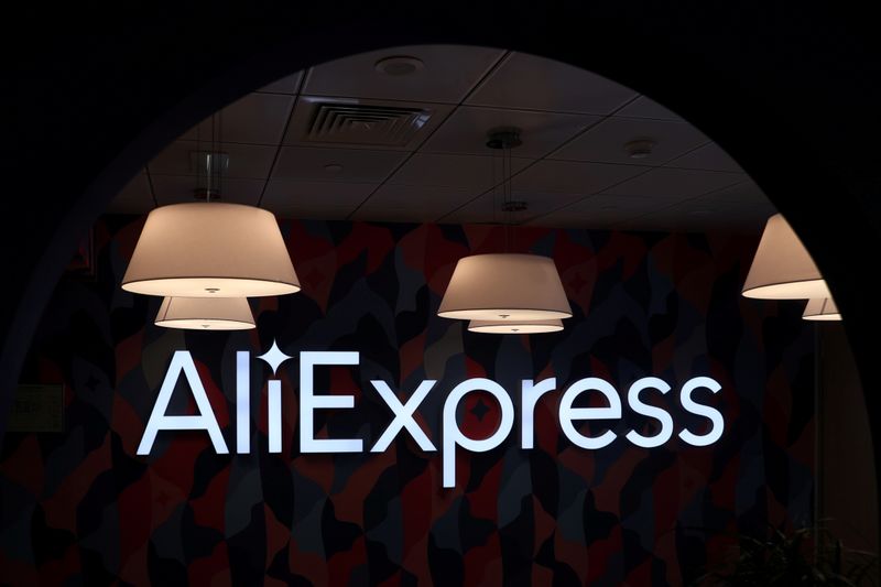 Logo do AliExpress fotografado em Moscou, Rússia REUTERS/Evgenia Novozhenina