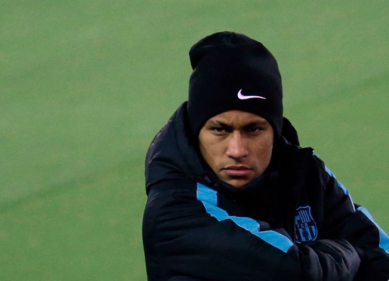 Neymar com gorro da Nike em 2015