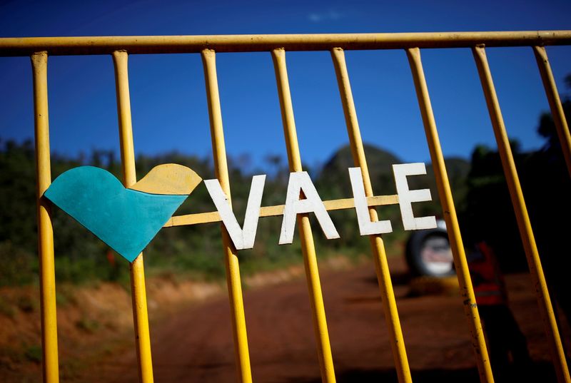 Logo da Vale fotografado em Brumadinho (MG)
