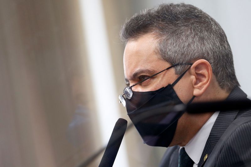 Ex-secretário do Ministério da Saúde Elcio Franco presta depoimento à CPI da Covid