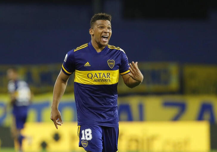 Jogador Frank Fabra na  Copa Libertadores 2020