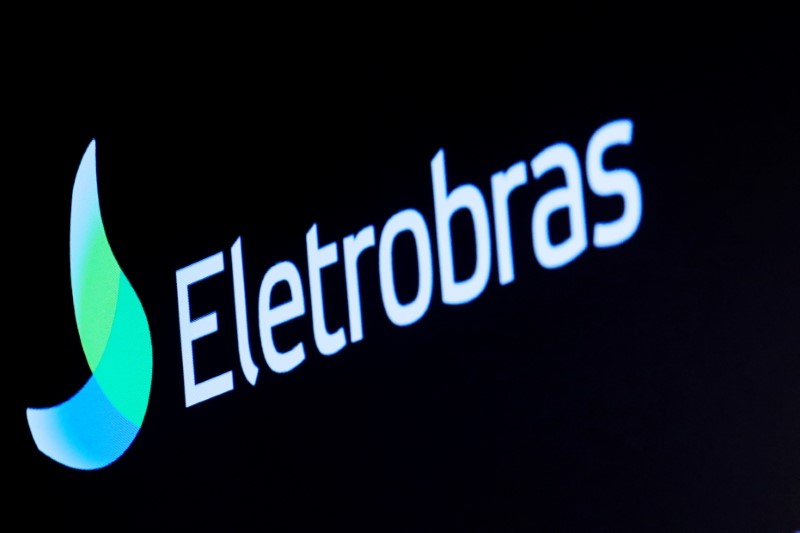 Logo da Eletrobras, empresa de energia elétrica brasileira.