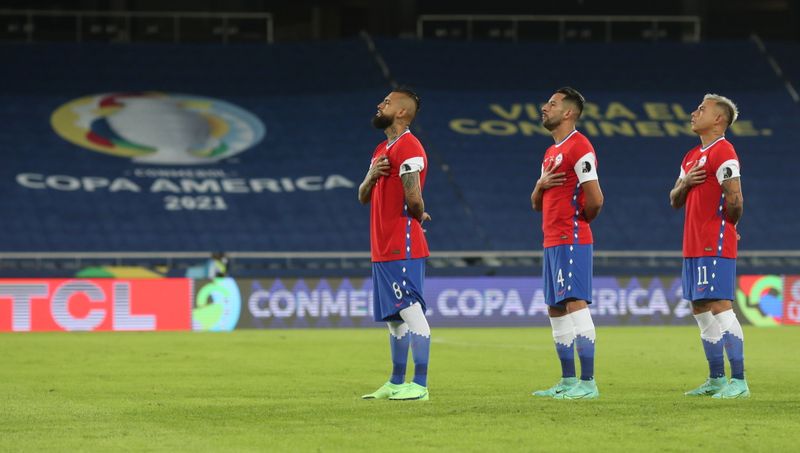 Jogadores do Chile na Copa América