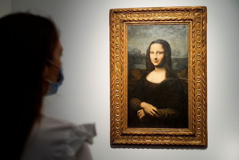 Réplica da Mona Lisa que foi a leilão em Paris