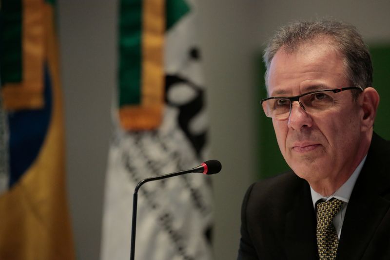 Ministro de Energia do Brasil, Bento Albuquerque em conferência no Rio de Janeiro.