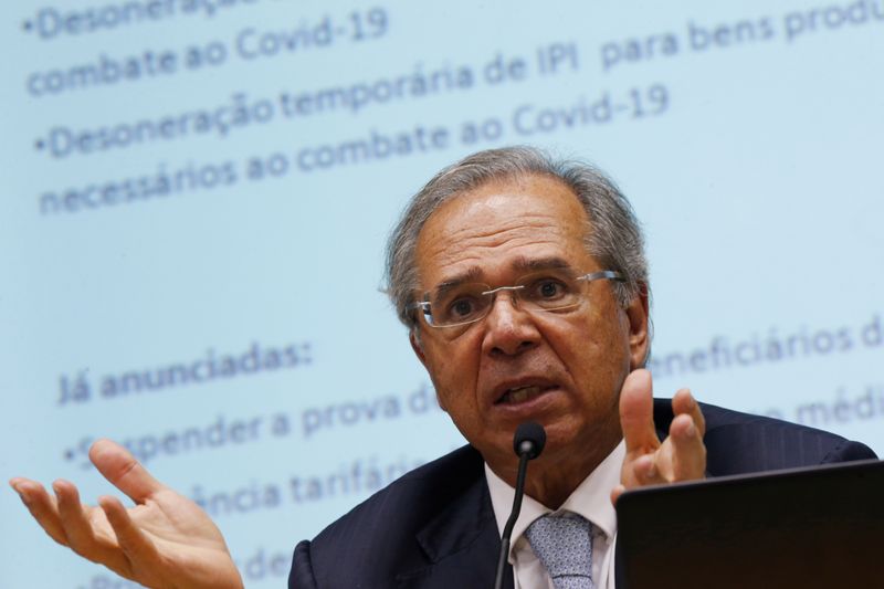 Ministro da Economia, Paulo Guedes. 16/03/2020. REUTERS/Adriano Machado.