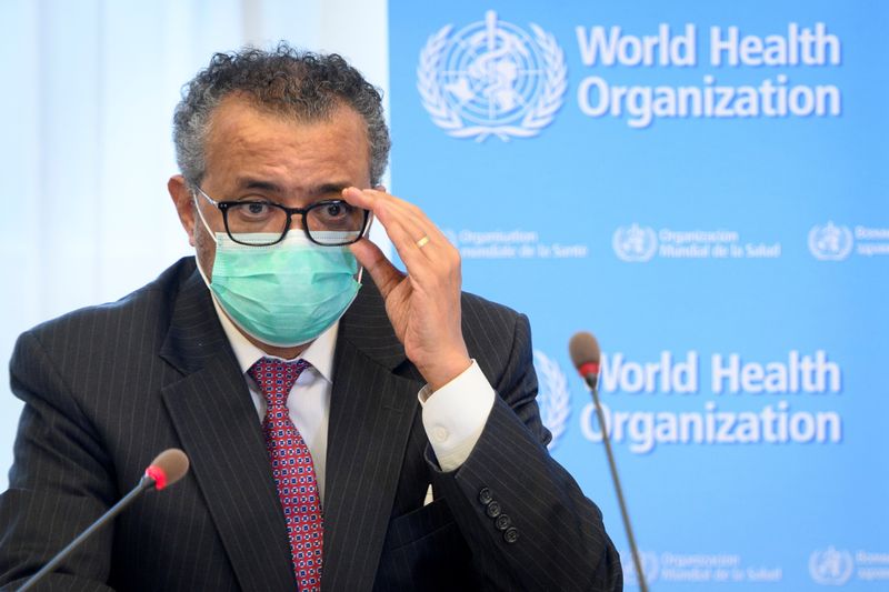 Diretor-geral da OMS (Organização Mundial da Saúde), Tedros Adhanom Ghebreyesus, em Genebra