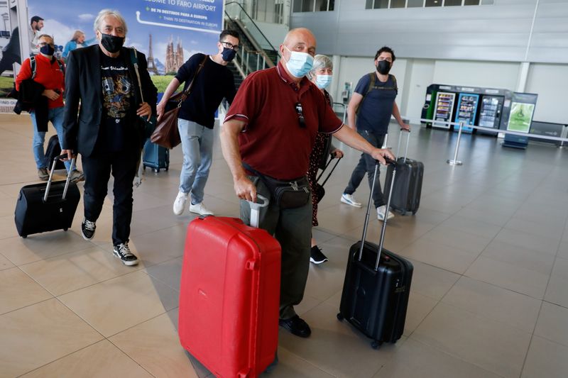 Turistas britânicos em Portugal