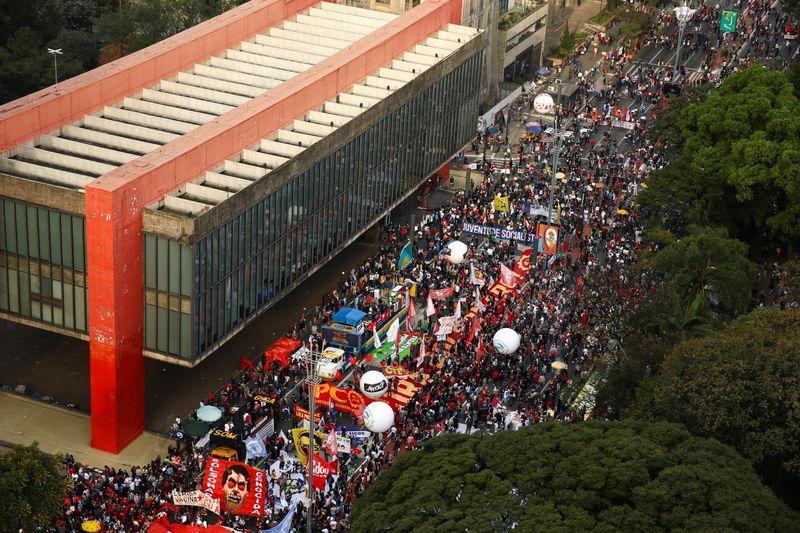Protesto contra o governo em São Paulo