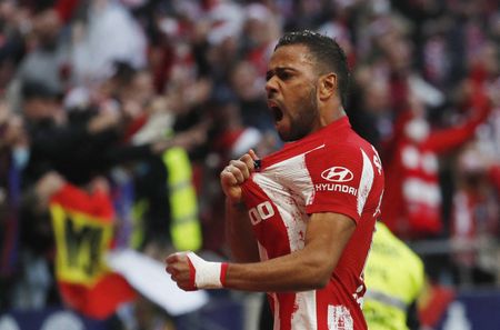 Renan Lodi durante partida do Atlético de Madri contra o Rayo Vallecano pelo Campeonato Espanhol Renan Lodi durante partida do Atlético de Madri contra o Rayo Vallecano pelo Campeonato Espanhol