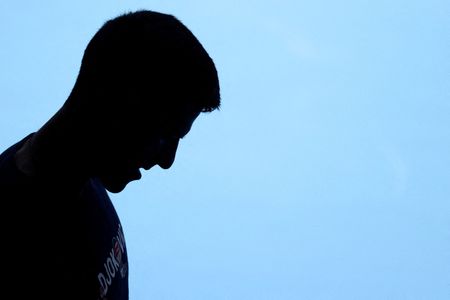 Tenista Novak Djokovic em Melbourne Park Tenista Novak Djokovic em Melbourne Park
