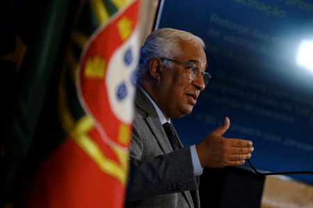 Primeiro-ministro de Portugal, António Costa, durante entrevista coletiva em Lisboa