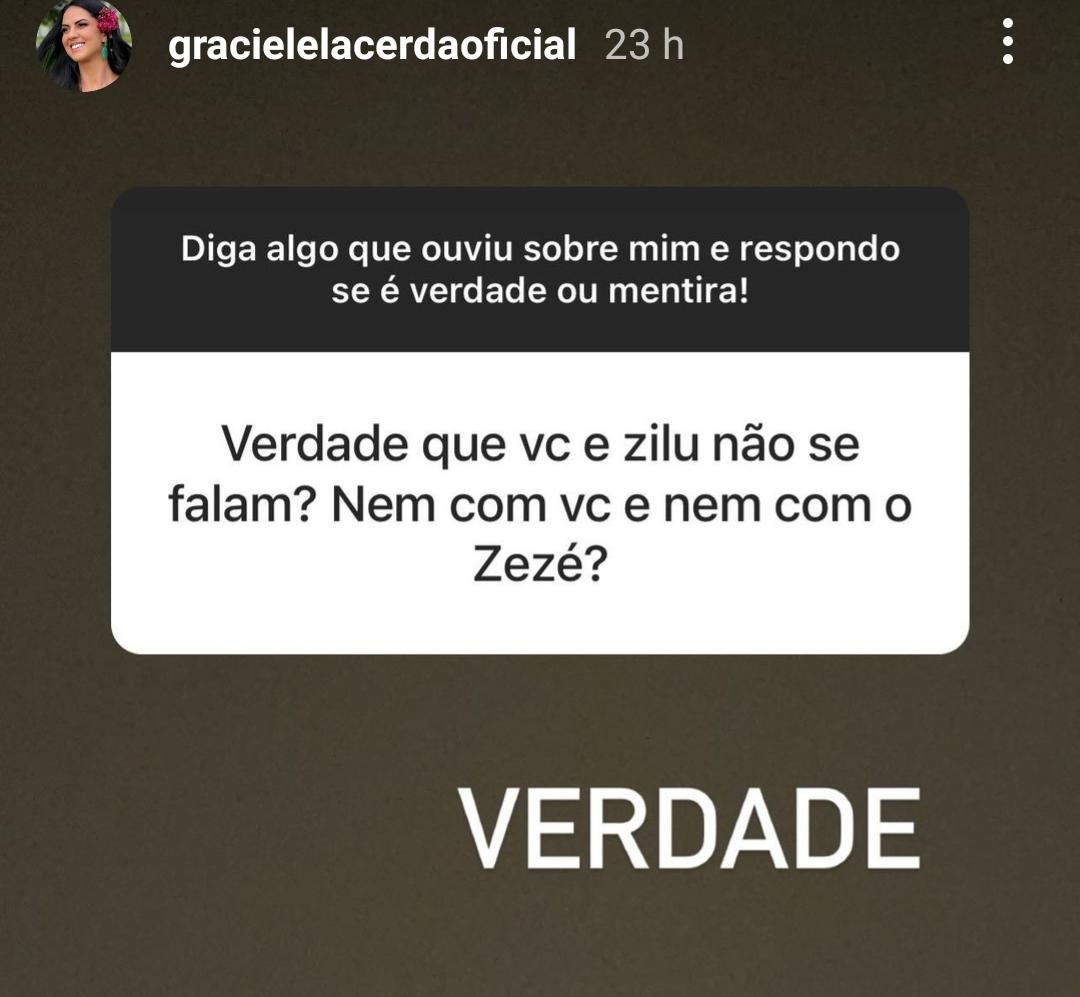 Graciele Lacerda fala sobre Zilu