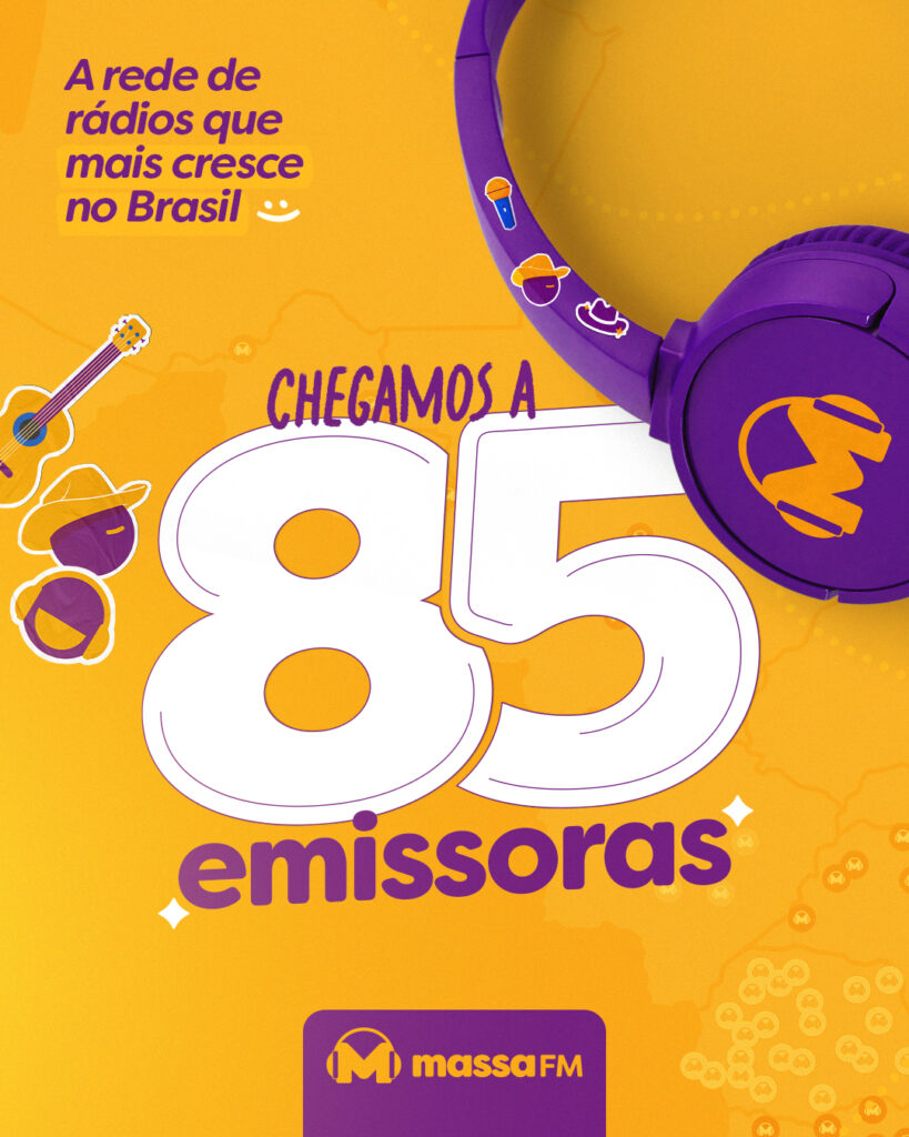 Massa FM alcança marca de 85 rádios ativas