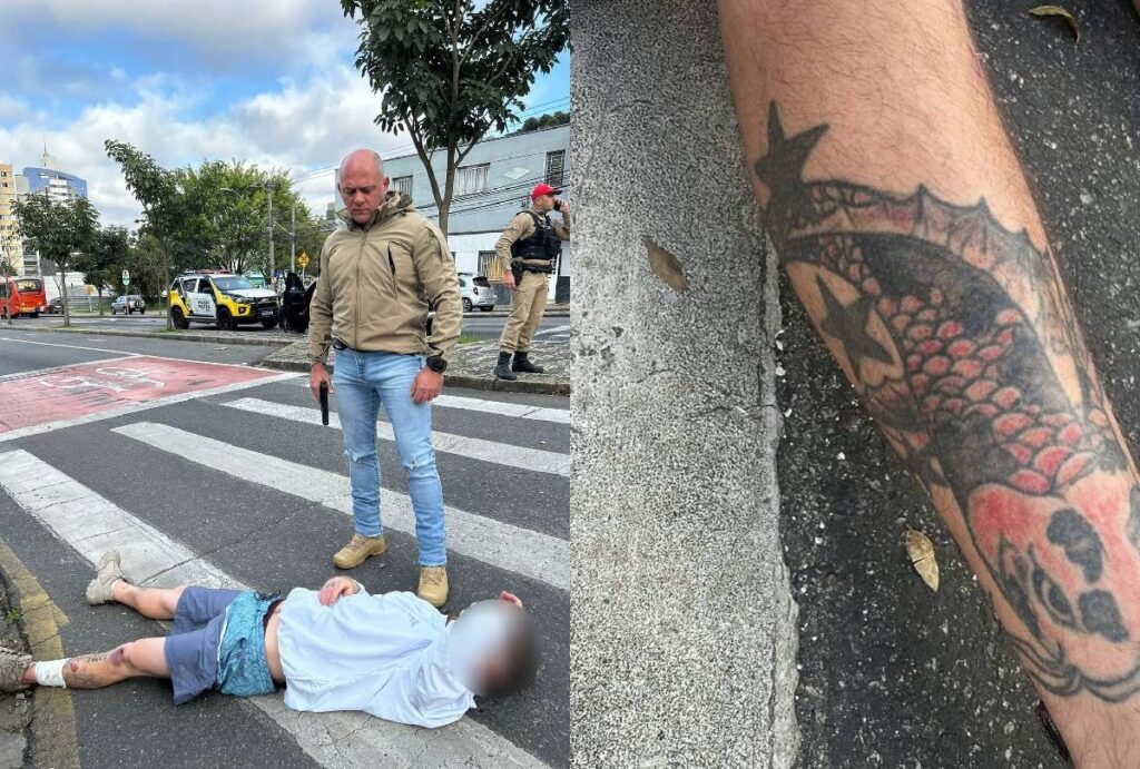 homem-atropelado-preso-curitiba-tatuagem-carpa