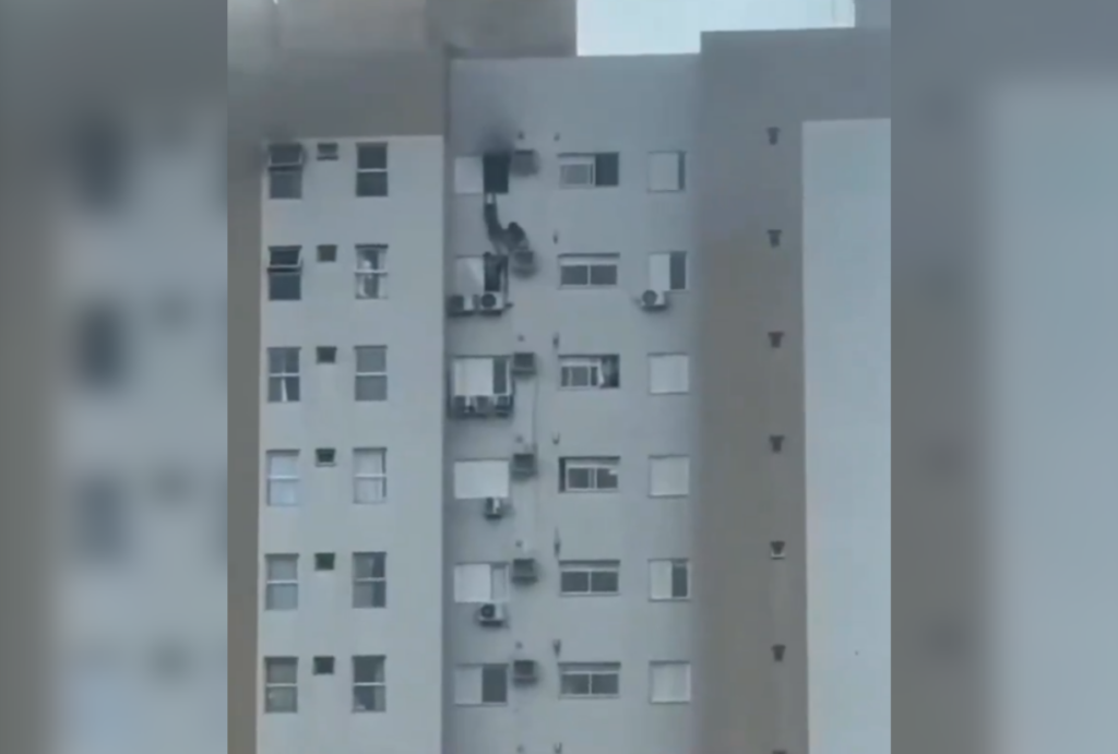 apartamento pega fogo cascavel