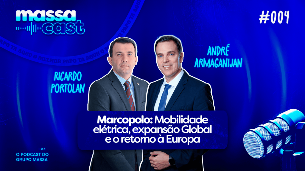 Massa Cast recebe líderes da Marcopolo para conversa sobre inovação e expansão global