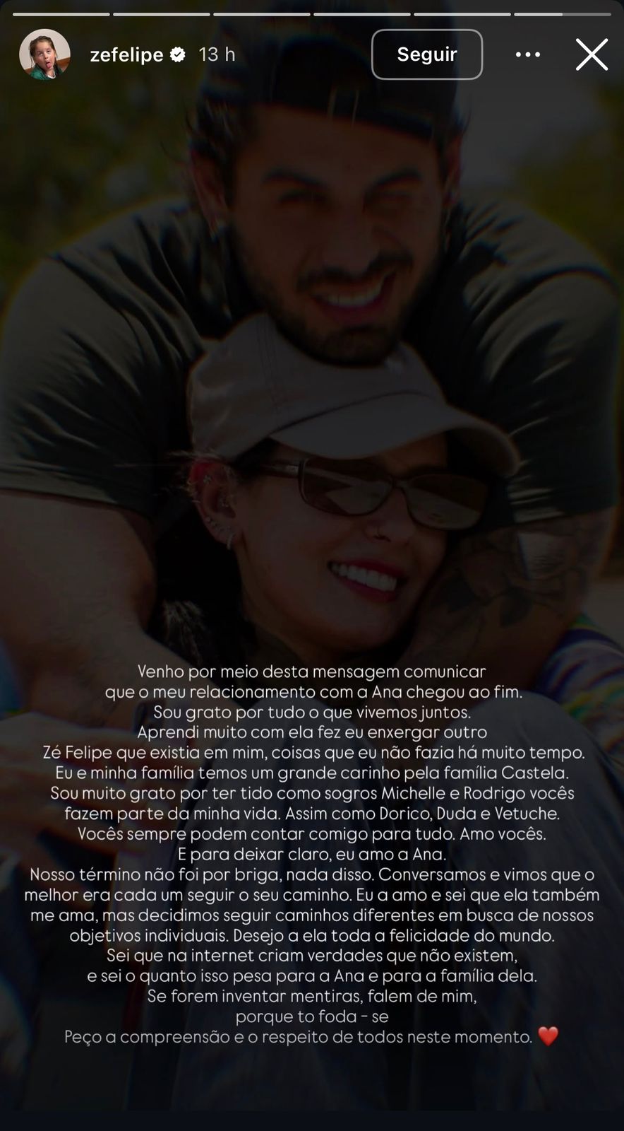 Zé Felipe e Ana Castela terminam; fãs especulam motivos do fim
