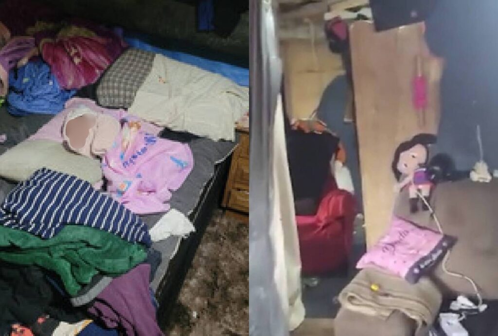 Imagem da casa em que a mãe e o bebê viviam em Curitiba.