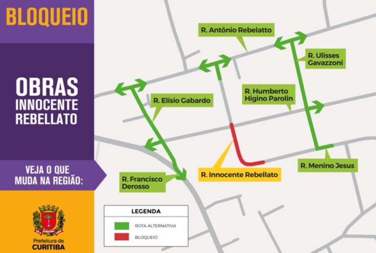 bloqueio rua do Xaxim