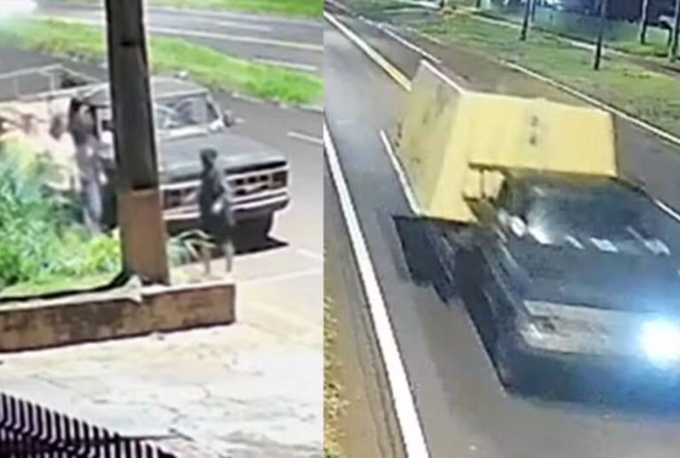 Carro no roubo na psicina de sete metros.