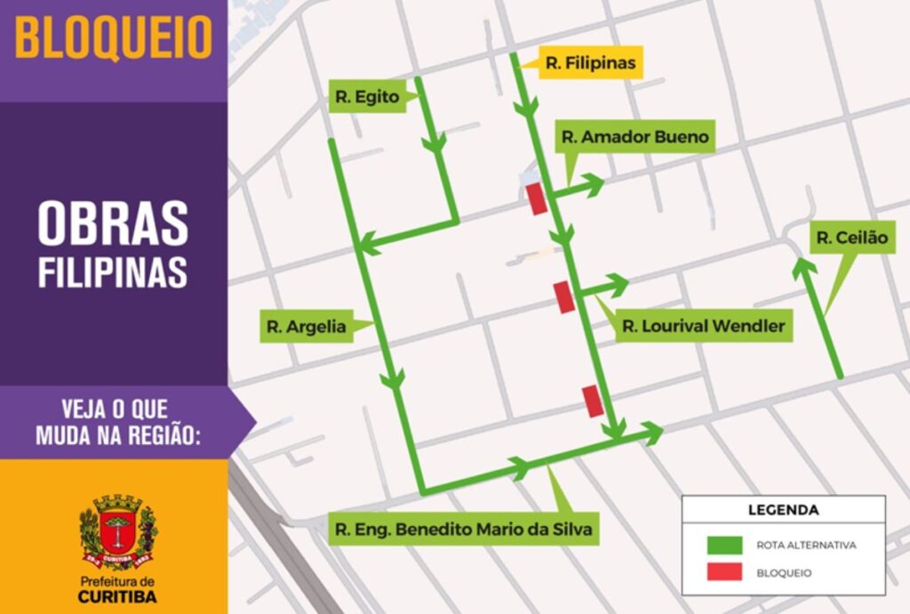 Mapa de devios de rota.