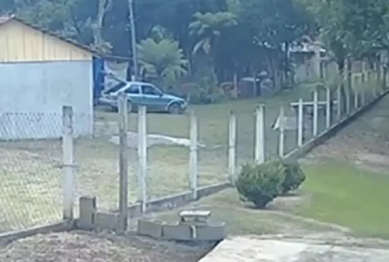 Câmera de segurança do local do crime