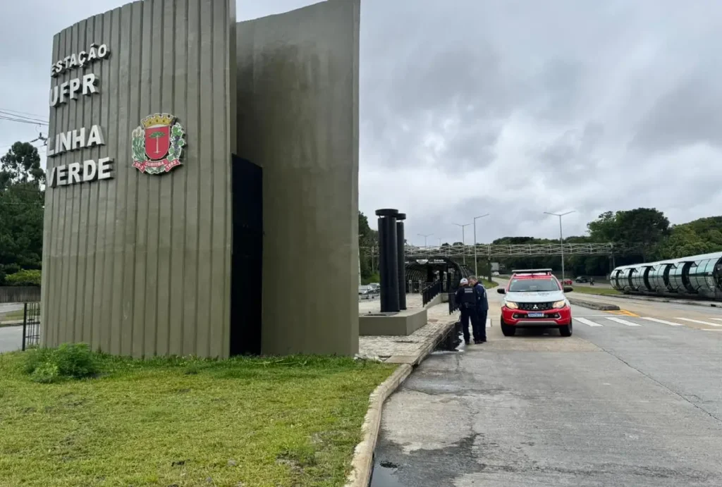 Local do atropelamento na Linha Verde