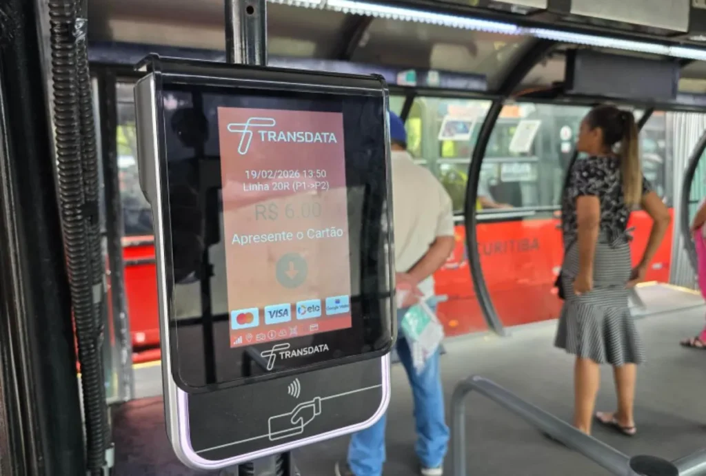 Terminal de pagamento de passagens.