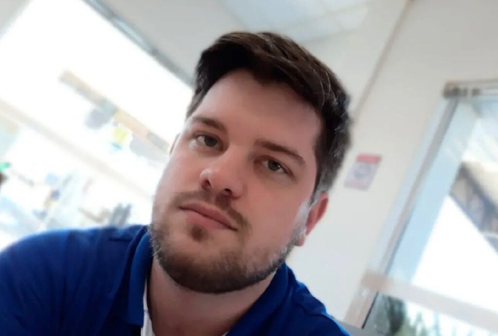 Foto do professor Wesley Filus, encontrado sem vida em São Mateus do Sul